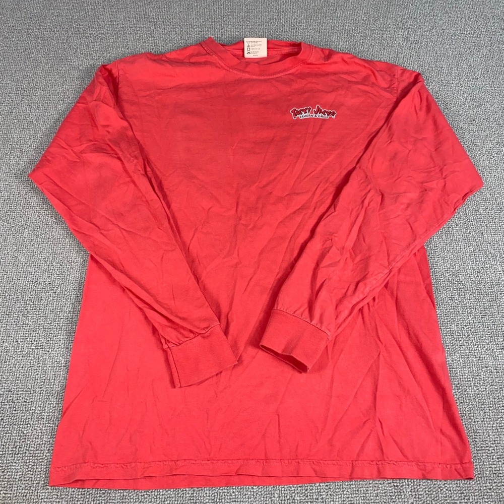 Comfort Colors Tacky Jacks Shirt Mens Medium Red Long Sleeve Alabama Graphic Tee